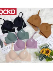 Combo 3 Áo Ngực Lót Su Nguyên Khối Liền Mạch Hoạ Tiết Lá Liễu Chống Trơn Trượt, Không Viền, Đệm 3P Không Gọng -A01 Áo Lá