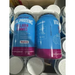 Kẹo dẻo bổ sung Collagen Vital Proteins Collagen Gummies vị Raspberry 128 viên 823160