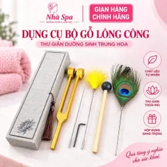 DỤNG CỤ BỘ GÕ LÔNG CÔNG FULL HỘP THƯ GIÃN DƯỠNG SINH TRUNG HOA