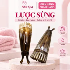Lược sừng gội đầu vò đầu mát xa mũi, Ống mát xa đầu dưỡng sinh thư giãn tại nhà 823167