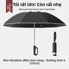 Ô gấp ngược tự động kích thước lớn chống gió mạnh bền chắc dùng được cả nắng lẫn mưa, ô tự động, chống tia UV
