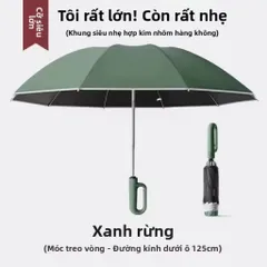 Ô gấp ngược tự động kích thước lớn chống gió mạnh bền chắc dùng được cả nắng lẫn mưa, ô tự động, chống tia UV