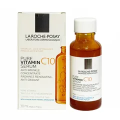 ( CTy NK) Serum Dưỡng Sáng Da La Roche-Posay Pure Vitamin C10 30ml - Làm Mờ Thâm Nám, Cải Thiện Kết Cấu Da, Mang Lại Làn Da Sáng Mịn