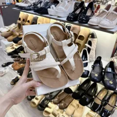 Sandal Nữ Xỏ Ngón Quai Chéo Đế Xuồng Cao Cấp – Dép Quai Hậu Nữ Đi Biển, Đi Học Thời Trang Style Hàn Quốc (Full Box)