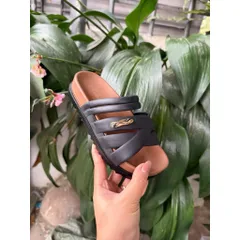 Dép Nữ Đế Nhựa Cao 4cm Quai Chéo Hàn Quốc | Sandal Nữ Êm Chân Chống Trượt Đi Chơi Đi Biển Hot Trend Size 35-39