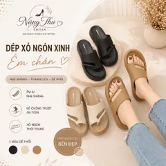 Dép Sandal Nữ Đế Cao 4cm Quai Ngang Thời Trang Hàn Quốc Đi Êm Chân (QC Fullbox)