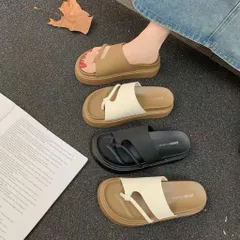 Dép Sandal Nữ Đế Cao 4cm Quai Ngang Thời Trang Hàn Quốc Đi Êm Chân (QC Fullbox)
