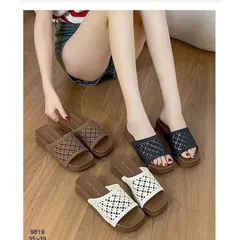 Dép Nữ Quai Ngang Đế Cao 4cm Chất EVA Siêu Nhẹ Êm Chân Tôn Dáng Đi Chơi Đi Học