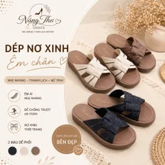 Dép nữ quai đan chéo đế cao 4cm – mềm êm chống trơn – phong cách Hàn Quốc – đi học đi chơi hot trend tăng 1 size