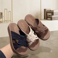 Dép nữ quai đan chéo đế cao 4cm – mềm êm chống trơn – phong cách Hàn Quốc – đi học đi chơi hot trend tăng 1 size