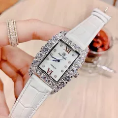 Đồng Hồ Nữ Dây Da Đính Đá Pha Lê ROCROWN Sang Trọng Kèm box