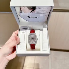 Đồng Hồ Nữ RIVERO CHÍNH HÃNG, Thiết Kế Sang Trọng, Đính Đá Full Mặt Tinh Tế, Tặng Kèm Box Cao Cấp