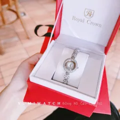 Đồng Hồ Nữ ROCROWN Đá Pha Lê, Thiết Kế Lắc Tay Tạo Cảm Giác Mềm Mại, Điều Đà Sang Trọng, Tặng Kèm Hộp Cao Cấp