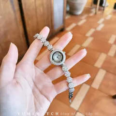 Đồng Hồ Nữ ROCROWN Đá Pha Lê, Thiết Kế Lắc Tay Tạo Cảm Giác Mềm Mại, Điều Đà Sang Trọng, Tặng Kèm Hộp Cao Cấp