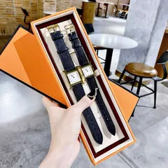 Đồng hồ MMH Mặt Vuông Dây Da Máy Thuỵ Sĩ FULLBOX