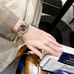 [ YUMI WATCH 𝟐 ] Đồng hồ cặp NAM NỮ đính đá pha lê bling bling, mặt kính chống trầy, dây inox mạ PVD FULLBOX