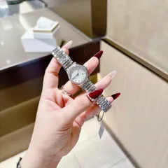 Đồng hồ nữ GII Viền Hạt Pha Lê Kiểu Dáng Sang Trọng Dây Thép Không Gỉ