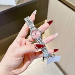 Đồng hồ nữ GII Viền Hạt Pha Lê Kiểu Dáng Sang Trọng Dây Thép Không Gỉ