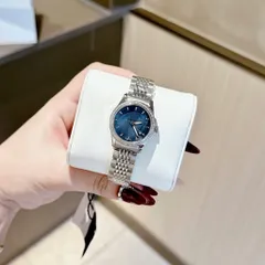 Đồng hồ nữ GII Viền Hạt Pha Lê Kiểu Dáng Sang Trọng Dây Thép Không Gỉ