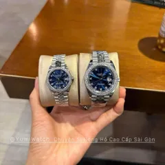 [HÀNG CAO CẤP] Đồng Hồ Cặp Nam Nữ YUMI ALESSX Đính Đá Pha Lê Siêu Sáng , Sang Trọng Và Thanh Lịch