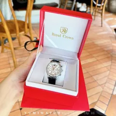 Đồng Hồ Nữ ROCROWN Dây Da Cá Tính, Mặt Tròn Đính Đá Sang Trọng Tặng Box Cao Cấp