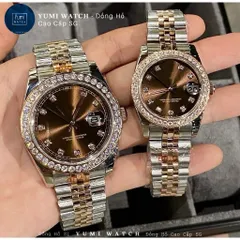 Đồng hồ cặp đôi ALO đính đá sang trọng , đi tiệc đi chơi đều đẹp