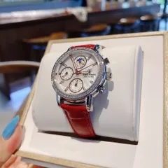 Đồng Hồ Nữ ROCROWN Dây Da Cá Tính, Mặt Tròn Đính Đá Sang Trọng Tặng Box Cao Cấp