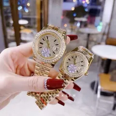 [ SIÊU CẤP  ]  Đồng Hồ Cặp Nam Nữ ALO Đính Đá Sang Trọng, Thời Trang Cao Cấp Kèm Hộp Cao Cấp