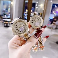 [ SIÊU CẤP  ]  Đồng Hồ Cặp Nam Nữ ALO Đính Đá Sang Trọng, Thời Trang Cao Cấp Kèm Hộp Cao Cấp
