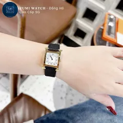 [YUMISTORE] Đồng Hồ Nữ sang Trọng MMTT Dây Da Mặt Vuông Sang Trọng Kèm Hộp