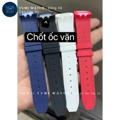 Bộ dây FRANKLER đồng hồ cao su phủ da cao cấp 20x16mm, không kèm chốt + ốc