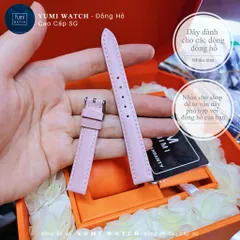 Dây da đồng hồ nam nữ PU mềm mại, khóa kim chắc chắn