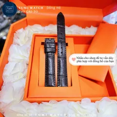 Dây da đồng hồ nam nữ PU mềm mại, khóa kim chắc chắn