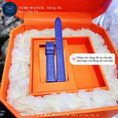 Dây da đồng hồ nam nữ PU mềm mại, khóa kim chắc chắn