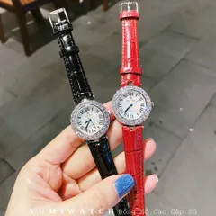 [ Yumi Store ] Đồng Hồ Nữ ROCROWN Dây Da Mặt Tròn Đá Pha Lê Siêu Sang. Thời Trang