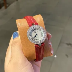 [ Yumi Store ] Đồng Hồ Nữ ROCROWN Dây Da Mặt Tròn Đá Pha Lê Siêu Sang. Thời Trang