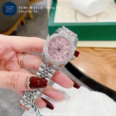 Đồng Hồ Nữ Yumi Oleeex Mặt Hồng Thời Trang, Hàng Cao Cấp Kèm Hộp