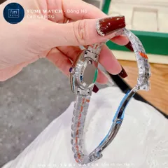 Đồng Hồ Nữ Yumi Oleeex Mặt Hồng Thời Trang, Hàng Cao Cấp Kèm Hộp