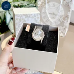[ CHÍNH HÃNG ] Đồng Hồ Nữ YUMI Comlover Mặt Đính Đá Dây Da Thời Trang Cao Cấp fullbox