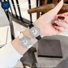 Đồng Hồ Nữ Dây Da Cchoper đính đá sang trọng kèm hộp