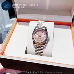 YUMI STORE Đồng Hồ Cặp Nam Nữ ALO Mặt Kính Chống Trầy, Dây Thép Không Gỉ CAO CẤP