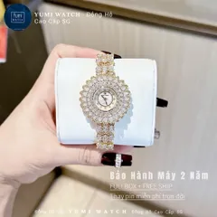 [ Yumi Store ] Đồng Hồ Nữ Pha Lê CROWN Sang Trọng , Kiểu Dáng Hoa Tuyết Siêu Hot
