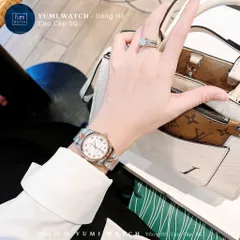 YUMI STORE Đồng Hồ Cặp Nam Nữ ALO Mặt Kính Chống Trầy, Dây Thép Không Gỉ CAO CẤP