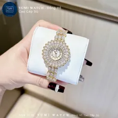 [ Yumi Store ] Đồng Hồ Nữ Pha Lê CROWN Sang Trọng , Kiểu Dáng Hoa Tuyết Siêu Hot