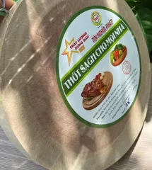 Thớt Tròn Trắng Nguyên Khối Cao Cấp, Dùng để cắt, thái và chuẩn bị thực phẩm hàng ngày (TH733)