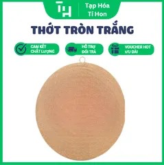 Thớt Tròn Trắng Nguyên Khối Cao Cấp, Dùng để cắt, thái và chuẩn bị thực phẩm hàng ngày (TH733)