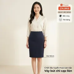 VÁY BÚT CHÌ TUYẾT MƯA VITEX NỮ CÔNG SỞ – LƯNG LIỀN 50CM