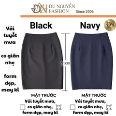 VÁY BÚT CHÌ TUYẾT MƯA VITEX NỮ CÔNG SỞ – LƯNG LIỀN 50CM