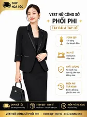Áo Vest Nữ Công Sở Tuyết Mưa Phối Phi Du Nguyễn – Form Đẹp, May Kĩ, Tay Dài & Tay Lỡ