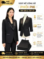 Áo Vest Nữ Công Sở Tuyết Mưa Phối Phi Du Nguyễn – Form Đẹp, May Kĩ, Tay Dài & Tay Lỡ